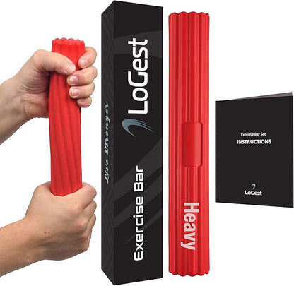 Logest Twist Hand Exerciser Bars for Physical Therapy - Relieves Tendonitis Pain & Improve Grip