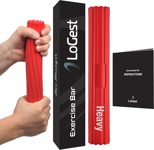 Logest Twist Hand Exerciser Bars for Physical Therapy - Relieves Tendonitis Pain & Improve Grip