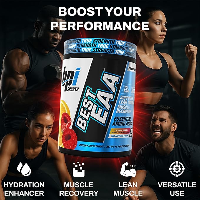 BPI Sports Essential Amino Acids EAA Powder - Pre, Intra & Post Workout Drink - BCAA Powder for Men