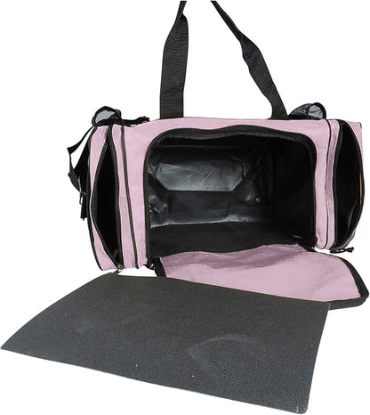 DALIX 17" Duffle Bag Dual Front Mesh Pockets (Black Gold Gray Dark Green Navy Blue Maroon Royal
