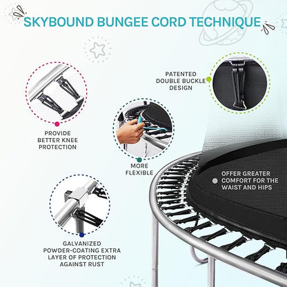 SkyBound 14 FT 12 FT 10FT 8FT 6FT Springless Trampoline for Kids and Adults - Recreational
