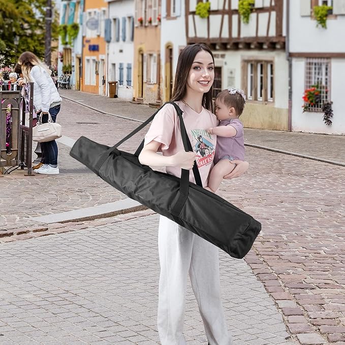 COOLBEBE 45 Inch Tripod Carrying Case - 45x7x7 Inch Storage Bag for Light Stands, Fishing Rods