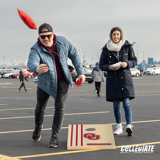 2' x 3' Solid Wood Cornhole Set with Direct Print HD Team Graphics – Great Gift for Any NCAA Fan!