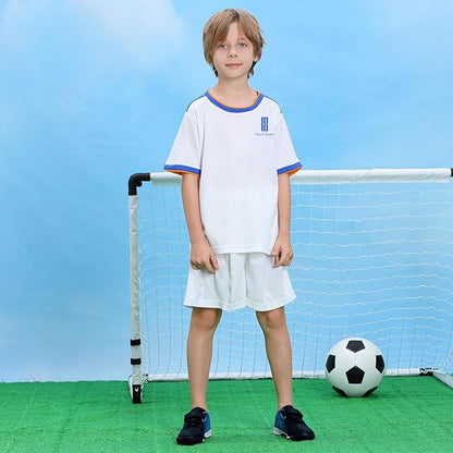 brooman Kids Indoor Soccer Shoes Boys Girls Soccer Cleats Athletic Turf Shoes