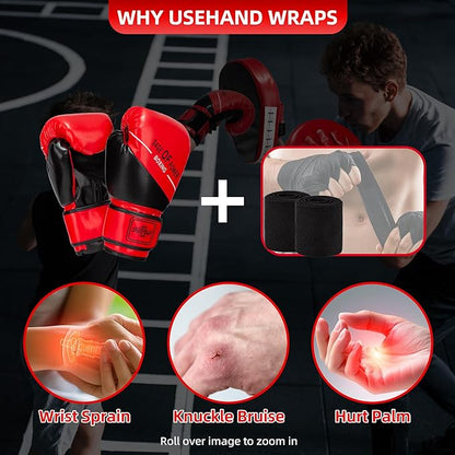 3-in-1 Boxing Pads and Kick Punching Mitts Set, Leather Hand Target Focus Pads, MMA Muay Thai Pads