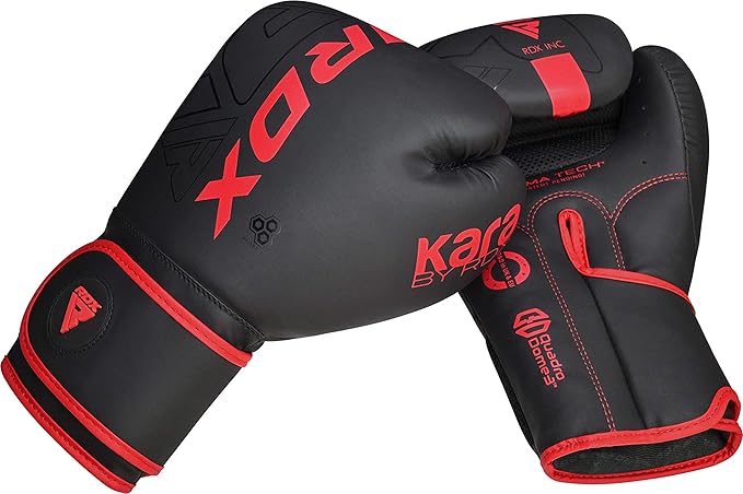 RDX Boxing Gloves, Pro Training Sparring, Maya Hide Leather, Muay Thai MMA Kickboxing, Men Women