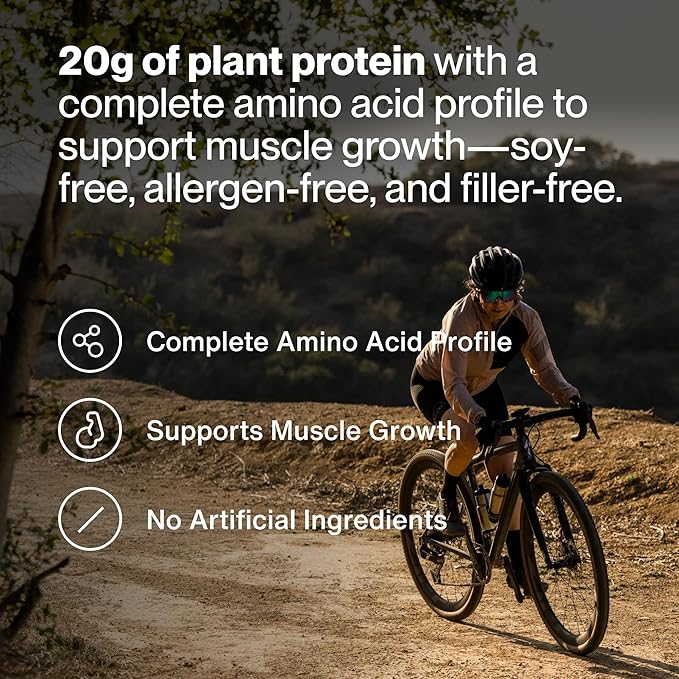 Momentous Vegan Protein Powder - 20 g Plant-Based Protein - NSF Certified for Sport - Gluten-Free