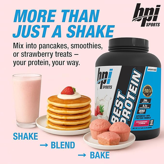 BPI Sports Best Protein ??100% Whey Protein Powder ??Muscle Growth, Recovery, Meal Replacement ??No