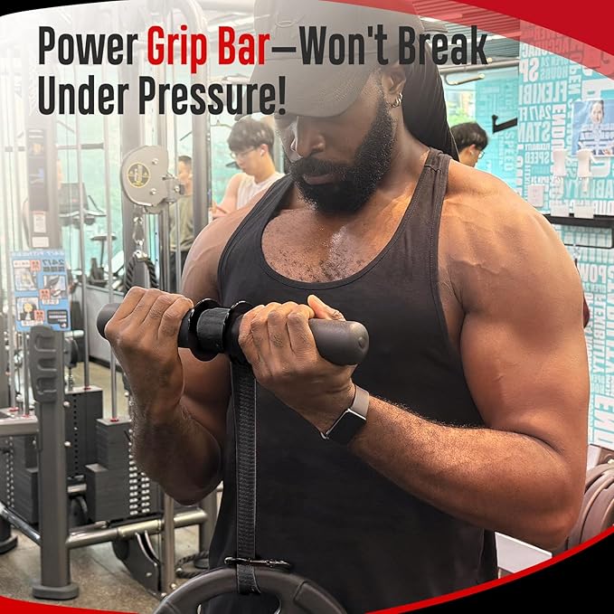 FitBeast Forearm Strengthener & Forearm Exerciser, Wrist Roller with Thicker Handle, Forearm