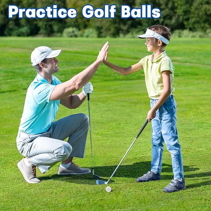 Coopay 72/150/300 Pack Practice Golf Balls, 42mm Plastic Golf Training Balls with a Drawstring Bag