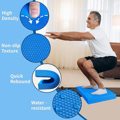 Professional Foam Balance Pad, Large Balance Pads for Physical Therapy, Foam Balance Board for