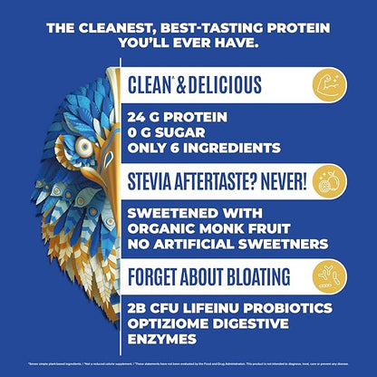 Falcon Vegan Protein Powder Organic, Stevia & Sugar Free, Plant Based Protein, Low Carb, Dairy