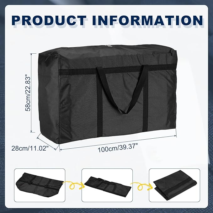 Extra Large Duffle Bag, 39 x 23 x 11 in Travel Big Duffle Bag with Zipper Handle Storage Foldable