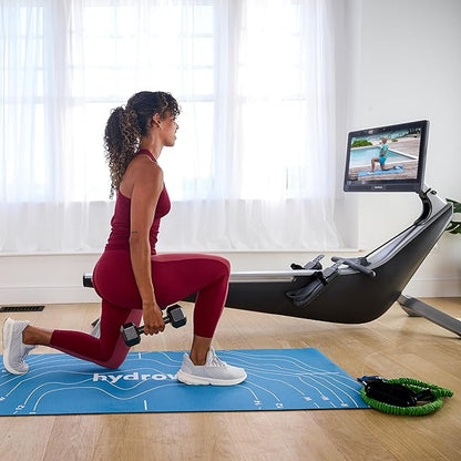 Hydrow Origin Rowing Machine with Immersive 22" HD Rotating Screen - Stows Upright | Live and
