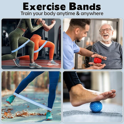 Resistance Bands for Working Out, 6 Packs Exercise Bands, Workout Bands, Pull Up Assistance Bands