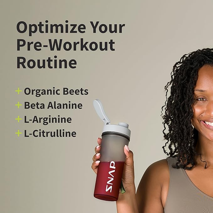 Snap Supplements Pre Workout Beet Root Powder, Nitric Oxide Supplement Preworkout for Men and Women