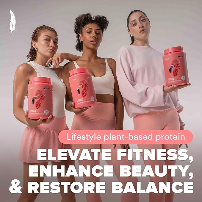 Fitmingo Vegan Protein Powder with Inositol, Collagen Boosters, Hyaluronic Acid and Vitamins | Low