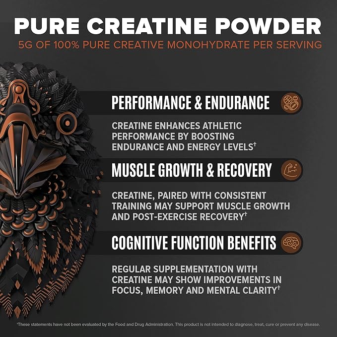 Falcon Performance Vegan Protein Powder, 31g Protein, 5g Creatine, 5g BCAA, Probiotics
