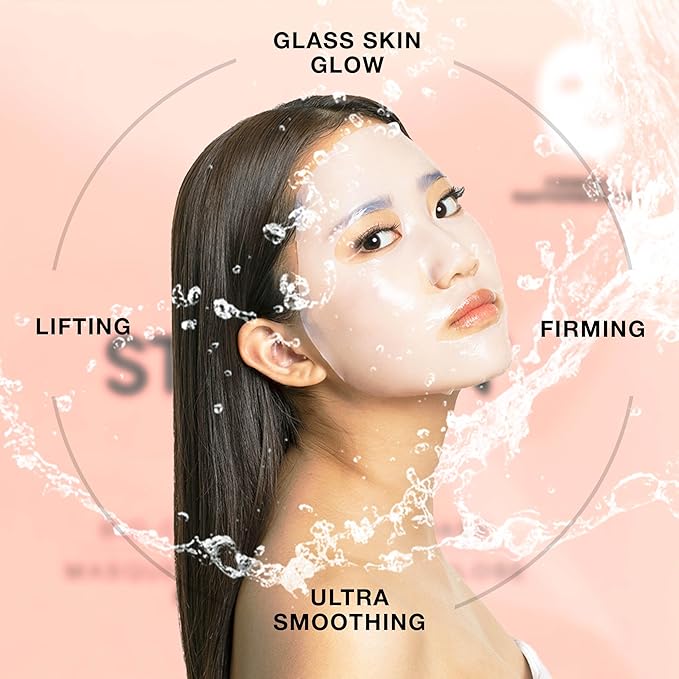 STARSKIN Close-Up 1x40g, Coconut Bio-Cellulose Firming Face Mask for all Skin Types, Face Lifting