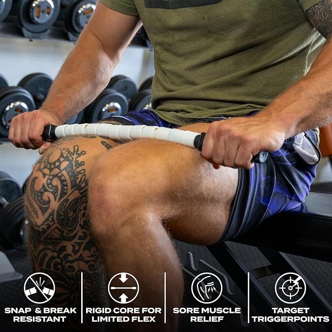 Nine 4 Nine Massage Stick - A Handheld Spindle Massage Stick - Full Body Muscle Recovery &