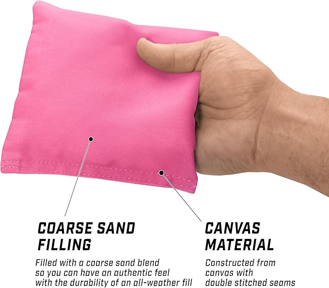 GoSports Classic Cornhole Bean Bags Set of 4-16 Colors Available - Regulation All Weather, Mix and