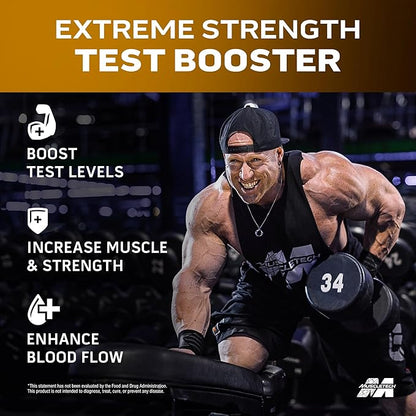 MuscleTech Testosterone Booster for Men, AlphaTest (150 Capsules) - Workout Testosterone Supplement