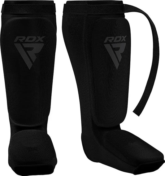 RDX Shin Guards Kickboxing Muay Thai, SATRA Approved, MMA Leg Instep Protection Pads, Sparring