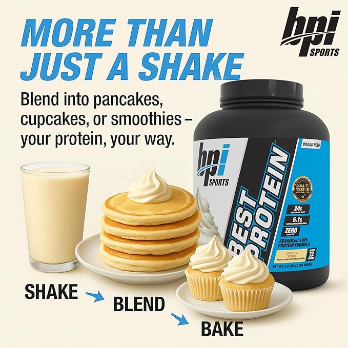 BPI Sports Best Protein ??100% Whey Protein Powder ??Muscle Growth, Recovery, Meal Replacement ??No