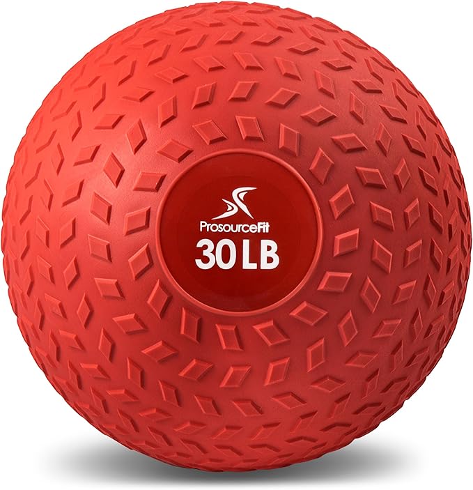 ProsourceFit Slam Medicine Balls 5, 10, 15, 20, 25, 30, 50lbs Smooth and Tread Textured Grip Dead