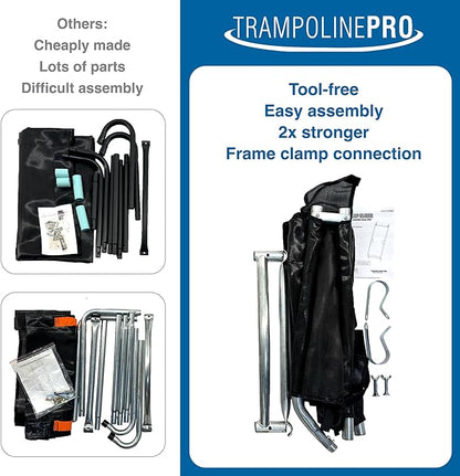 Trampoline Pro The Original Trampoline Slide and Climber Universal Trampoline Ladder Alternative