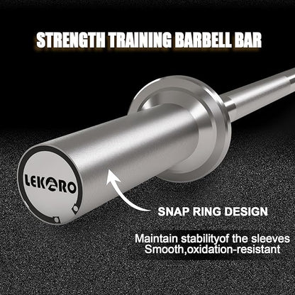 Olympic EZ Curl Barbell Bar, 48-inch Curling Bar, Fits 2-inch Weight Plates, Strength Training Bar