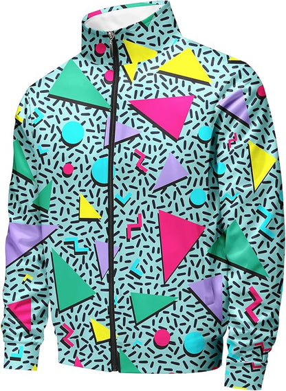 DOOPCCOR Men Track Suits Sets 80s outfit for men tracksuits sweatsuits 2 Piece sets Zip Casual