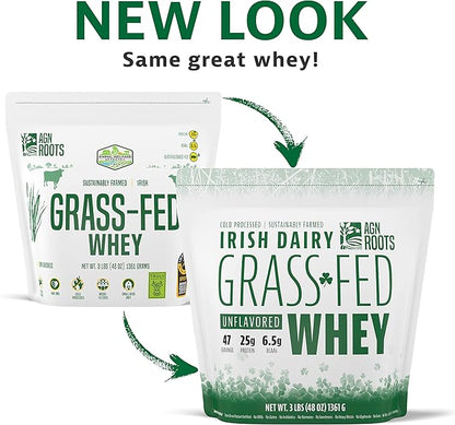 Grass Fed Whey Protein Powder Isolate - Unflavored - Unsweetened - Certified Entire Life On Pasture