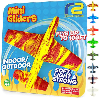 Airplane Toy Foam Glider Plane for Kids: Best Outdoor Toys for Boys & Girls All Ages. Easter Basket