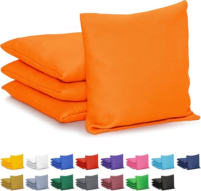 GoSports Classic Cornhole Bean Bags Set of 4-16 Colors Available - Regulation All Weather, Mix and