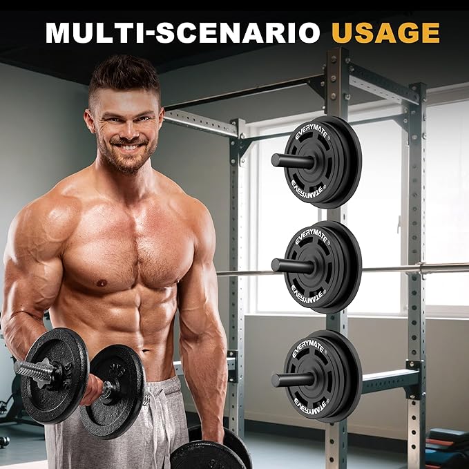 Weight Plate Holder, Weight Plate Storage Rack, Fitness Squat Rack Attachments, For Power Rack