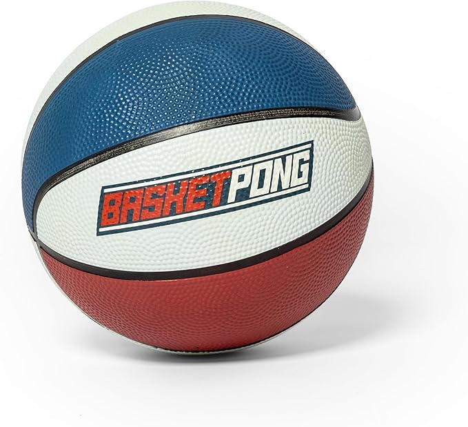 USA – Giant Yard Pong and Basketball Game with 12 Buckets, 2 Balls, Carrying Bag, and Air Pump