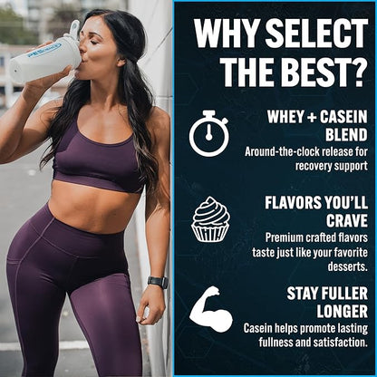 PEScience Select Protein Powder, Whey and Casein Blend, Clean Protein Powder for Women and Men, Low