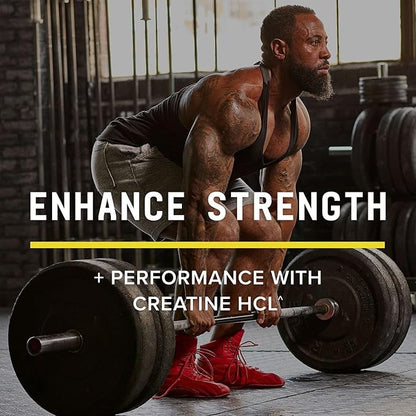 BEYOND RAW Science-Backed Creatine HCl Powder, Lab Grade, for Muscle Strength and Growth, Energy