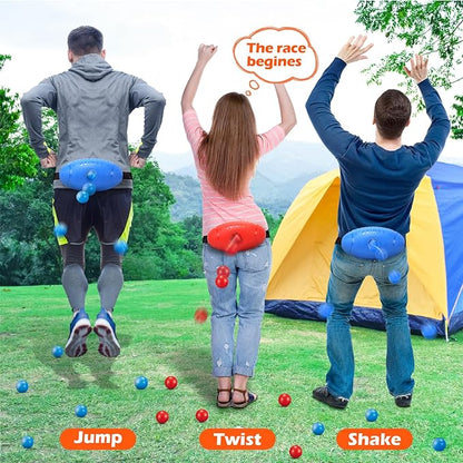 Skirfy Party Shaking Swing Balls Game Set for Kids Adults,Backyard Family Toy with 40 Balls