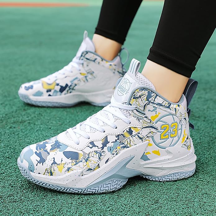 Boys Basketball Shoes Breathable Indoor Athletic Shoes Youth Outdoor Fashion Sneakers Comfortable