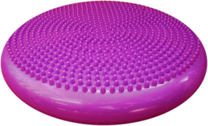 AppleRound Inflated Wobble Cushion with Hand Pump, Air Stability Board (Extra Thick), Core Balance