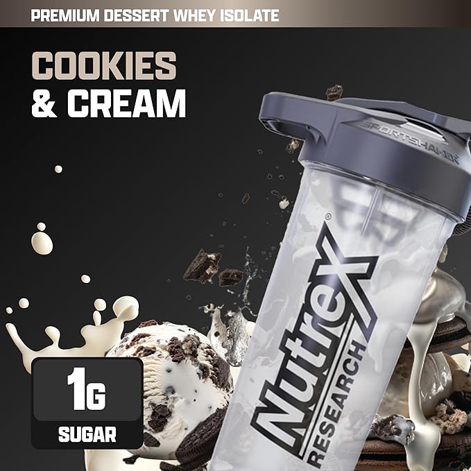 Nutrex Research IsoFit Whey Protein Powder Instantized 100% Whey Protein Isolate (70 Servings