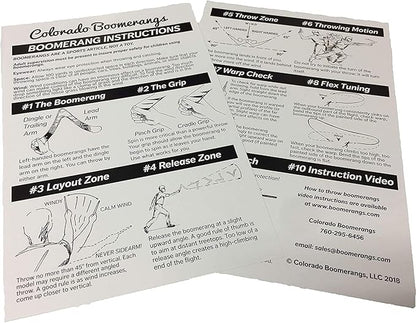 Dinorang Blue Boomerang - Great Beginner Boomerang for Kids or Adults. Soft and Safe.