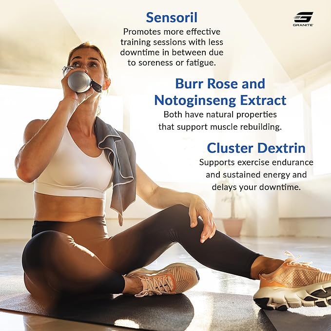 Granite Nutrition Recovery - Premium Intra-Workout Drink with EAAs, Cluster Dextrin, Sensoril &