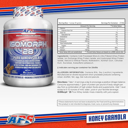 APS Nutrition Isomorph 28 Protein Powder | Pure Whey Isolate | Cold Pressed, Ultra- Filtered, & Ion