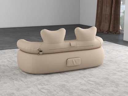 LUOOV Air Mattress Sofa Bed with Portable Air Pump,Folding Inflatable Sofa Camping Chair Couch