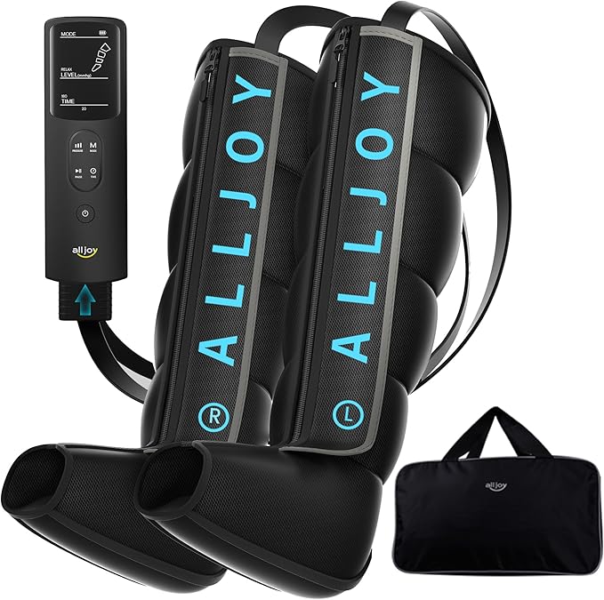 ALLJOY Pro-Grade Leg Massager Recovery Boots, Leg Compression Massager for Circulation and Pain