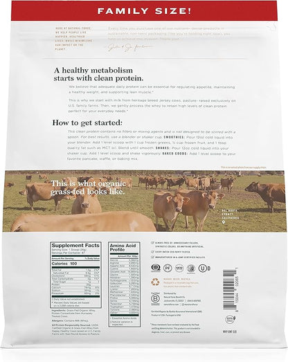 Natural Force Grass Fed Organic Whey Protein Powder ??Non GMO Verified, Humane Certified & Lab