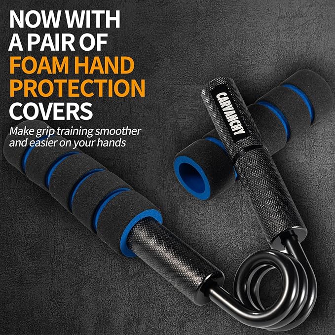 Grip Strength Trainer Set, 50-300LB(6 Pack), Wrist Forearm Strengthener, Metal No Slip, Hand Grip